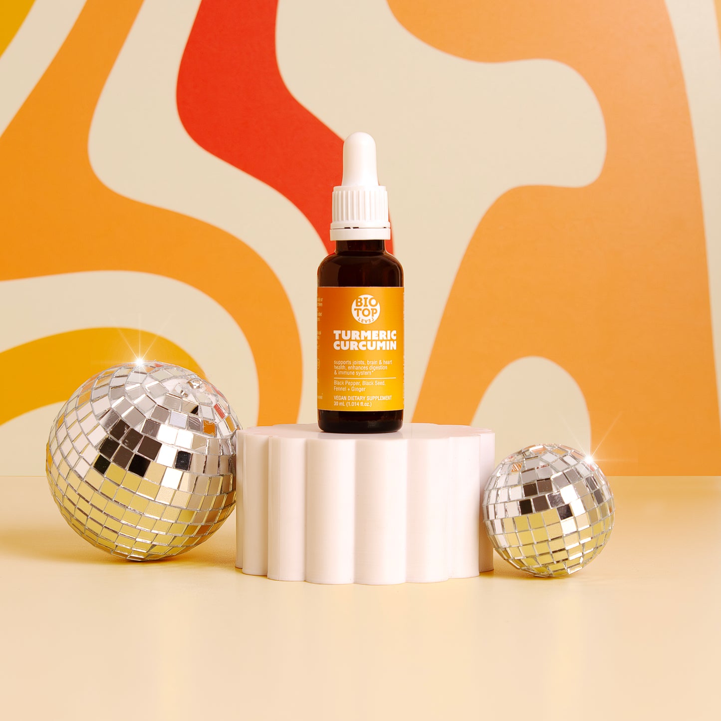 Liquid Turmeric Curcumin Plus Black Pepper, Black Seed and Fennel - BIOTOPLEVEL