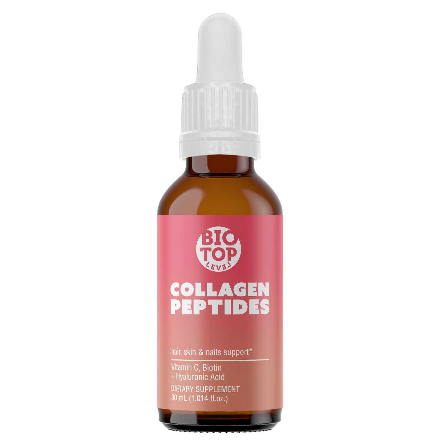 Liquid Collagen Peptides, Biotin, Vitamin C - BIOTOPLEVEL