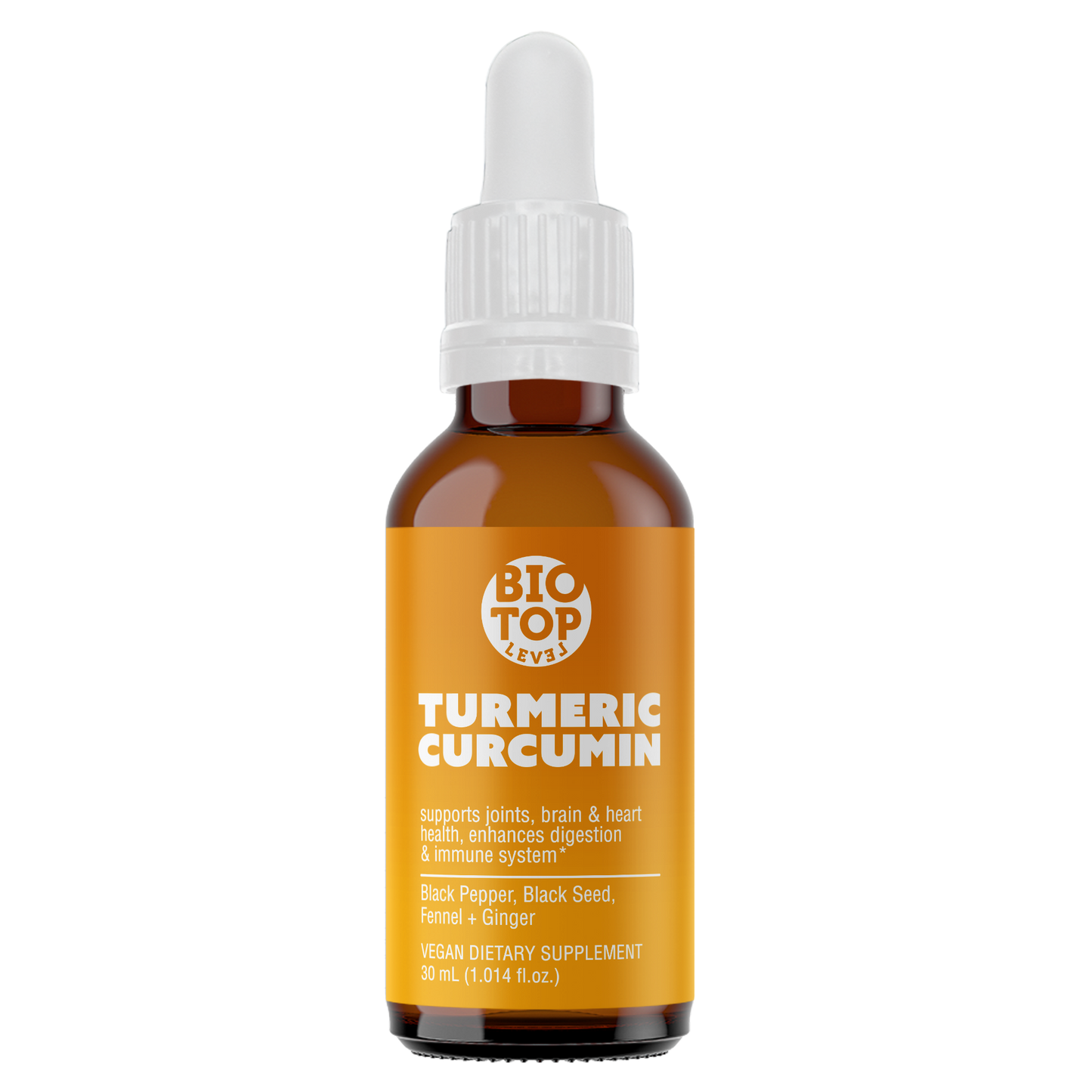 
                  
                    Liquid Turmeric Curcumin Plus Black Pepper, Black Seed and Fennel - BIOTOPLEVEL
                  
                