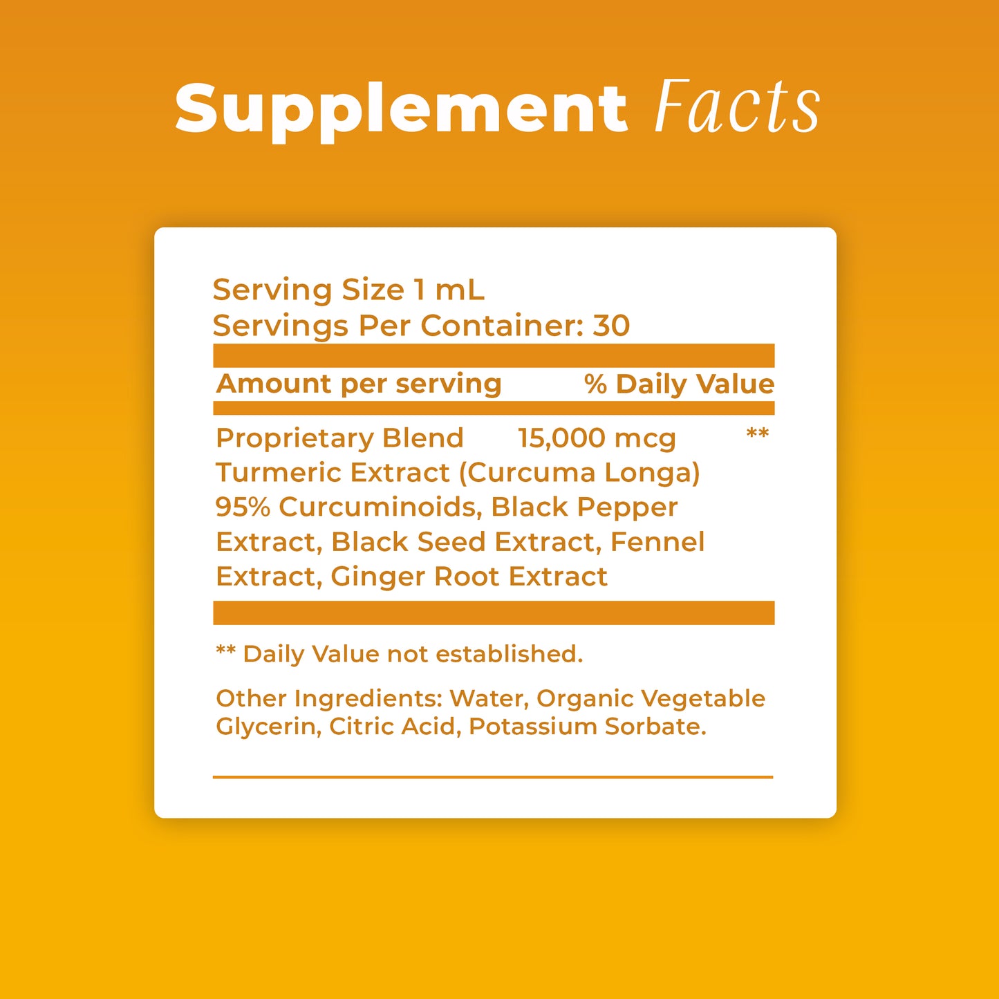 
                  
                    Liquid Turmeric Curcumin Plus Black Pepper, Black Seed and Fennel
                  
                